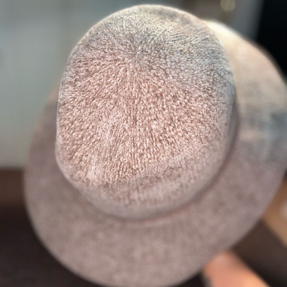 BOHO CHIC A NEW DAY  WOMENS CHENILLE FEDORA PANAMA HAT TAN - Picture 6 of 10
